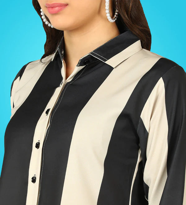 Women's Formal Gorgeous Stripe Shirt.