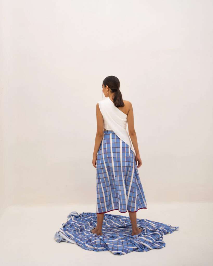 Women 2-Piece Drape top & Skirts Set\ Evening Wear