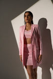 Pink Shiny Party wear Co-ord Set for women