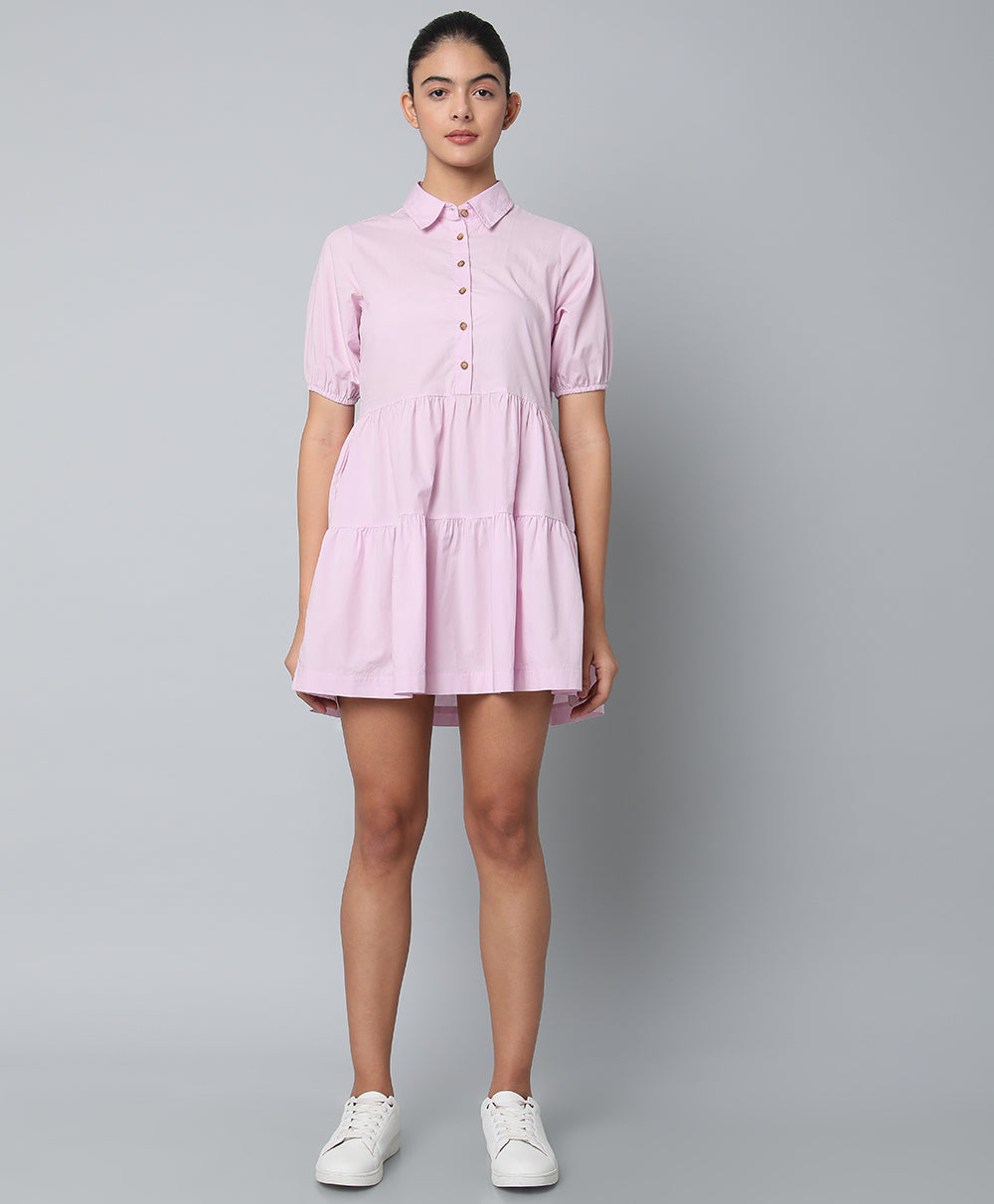 Tiered Cotton Dress