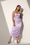 Lavender Women's Party Satin dress
