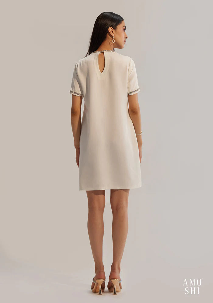 Women's Relaxed fit  Dress with Handmade Pocket Heart details