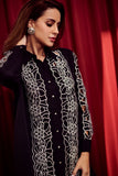 Cutwork Metallic Embroidered Shirt for Ladies