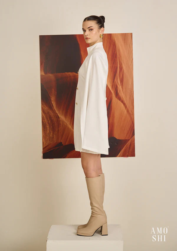 Classic Women's Cape Work Mini Dress