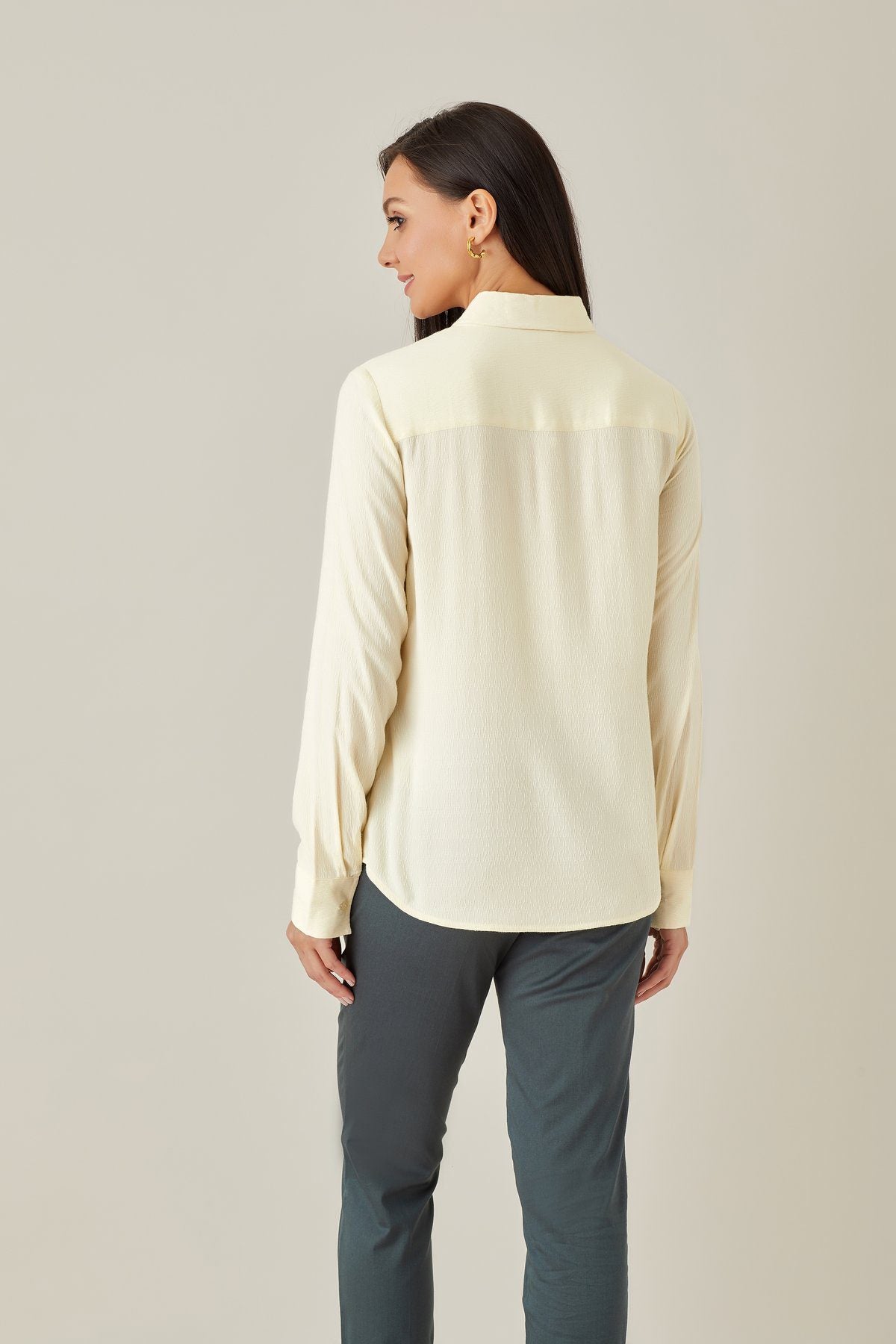 CollaredTextured Dobby Shirt