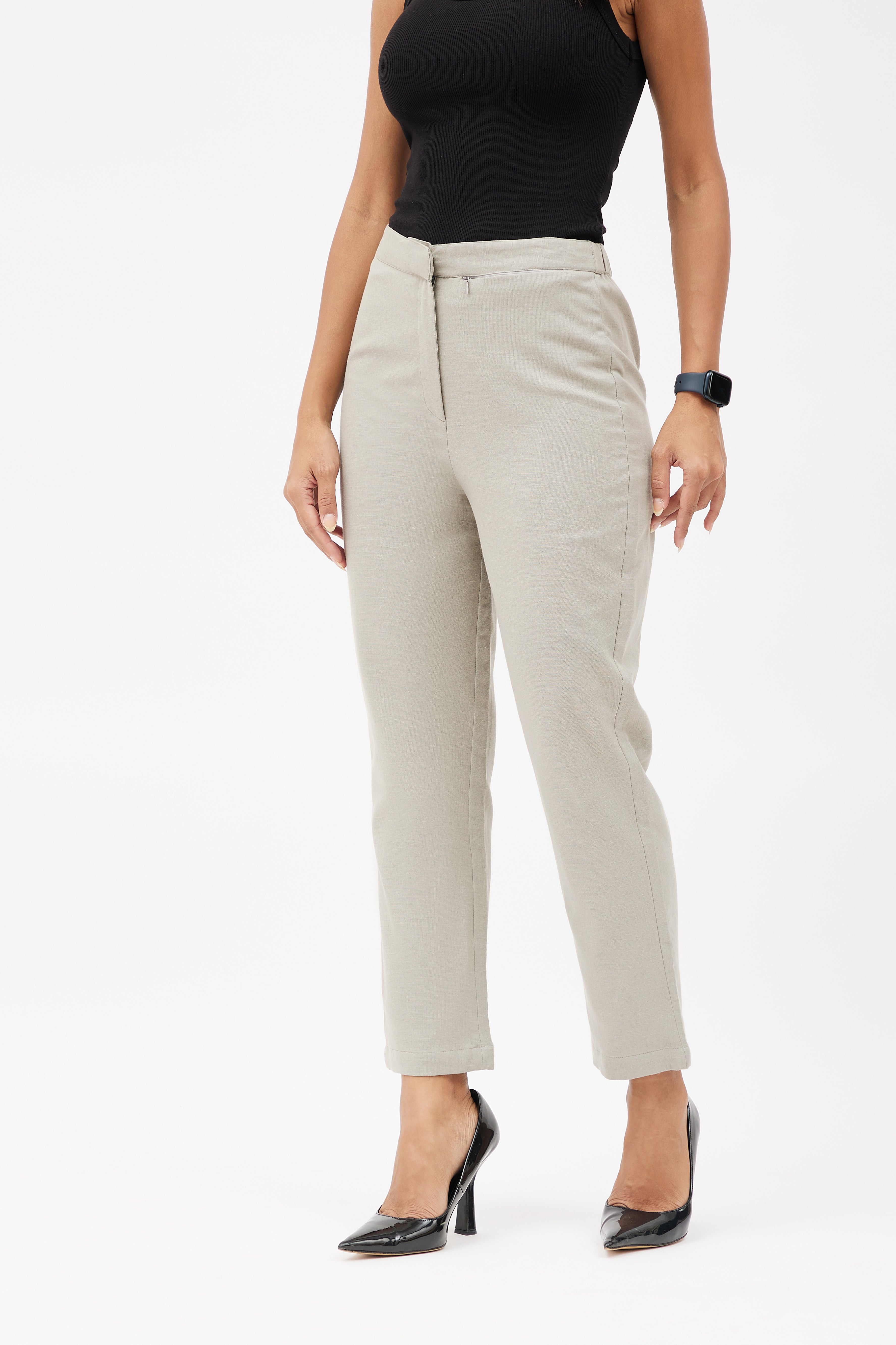Workwear trouser and blazer set for women