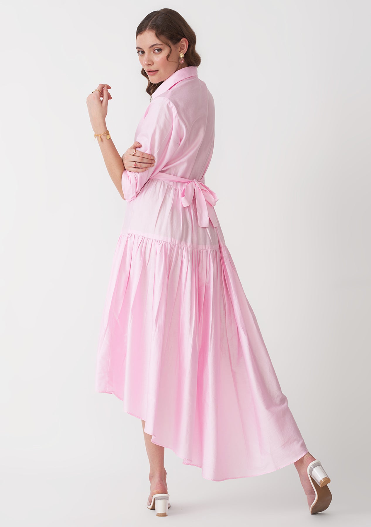 Cotton- Women's Casual Work Flared Dress