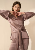 Relaxed Women's Satin Work Co-ord Set
