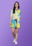 Abstract Shirt dress