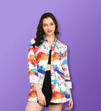 Multi-Coloured Women's Office Casual Shirt