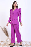Office Formal Purple Power suit Blazer