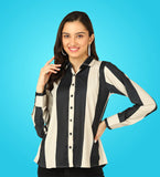 Women's Formal Gorgeous Stripe Shirt.