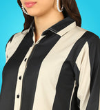 Women's Formal Gorgeous Stripe Shirt.