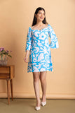 Short Knee length Multicolor Women's Party Dress