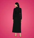Black Officewear Women's Collared One Piece