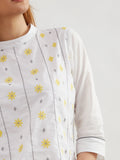 Bouquet 'Pure Cotton' Embroidered Top