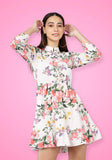 Women's Cotton Floral Office Short Mini Dress