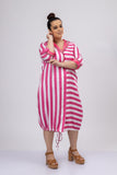 Superannuated Embroidered Shirt Dress
