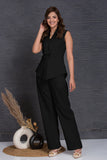 Premium Women's Lapel collar sleeveless business Suit