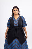 Gatsby’s Secret Black and Blue High Low-Dress