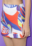 Printed Co-Ord Set consists of Shirt and Mini Skirt Dress