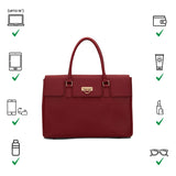 Miraggio Tokyo Handbag for Women with Adjustable and Detachable Sling Strap