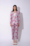 Floral Linen Pantsuit