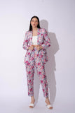 Floral Linen Pantsuit