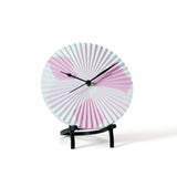 PATTERN 9" - WHITE & PINK (WITH STAND)