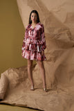 Multicolor Printed women's Party -wear  Short Dress