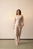 Pink Women's Crop Jacket Cord Set