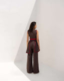 Classic Women's Office Party Brown co-ord set