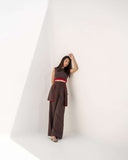 Classic Women's Office Party Brown co-ord set