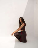 Classic Women's Office Party Brown co-ord set