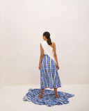 Women 2-Piece Drape top & Skirts Set\ Evening Wear