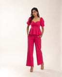 Regular Fit 100% Cotton Co-ord set with Shirt and pants