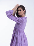 Pure Cotton knee length short Women's dress