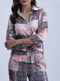 Premium Satin Regular fit Women's Co-ord set Shirt and pants
