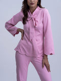 Pink Coord set for Women Office wear (2 piece Set)