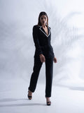 Ladies Business Suit with Black blazer and straight pants