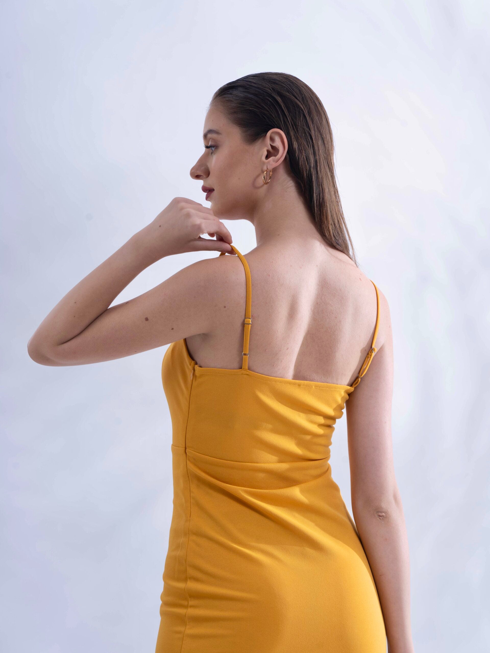 Mustard Yellow Regular fit Bodycon short dress – The Ambition Collective