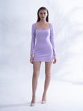 Women's Lavender Short bodycon dress