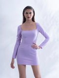 Women's Lavender Short bodycon dress