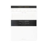 Today's agenda notepad