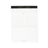 Today's agenda notepad