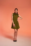 Glamourous Women's sleeveless Green Mini Dress