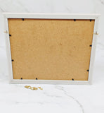 Wall Frame with Wooden Clips - Glitter - Blue