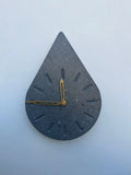 YC DROPLET CLOCK- TERRAZZO GREY