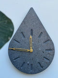 YC DROPLET CLOCK- TERRAZZO GREY