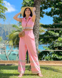 Pink Sky Top & Pant Set